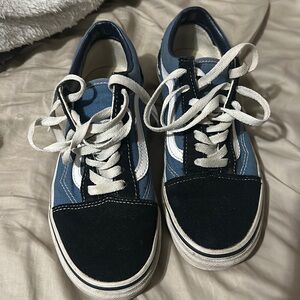 Vans old school blue and navy blue